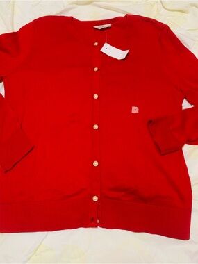 Loft Classic Red Women's Sweater Cardigan Size: S New With Tag
